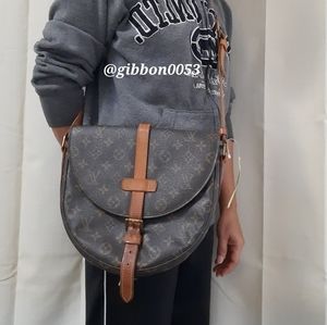 Authentic Louis Vuitton Chantilly GM monogram canvas Crossbody shoulder …